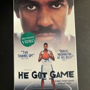 He Got Game Movie Poster - vhs